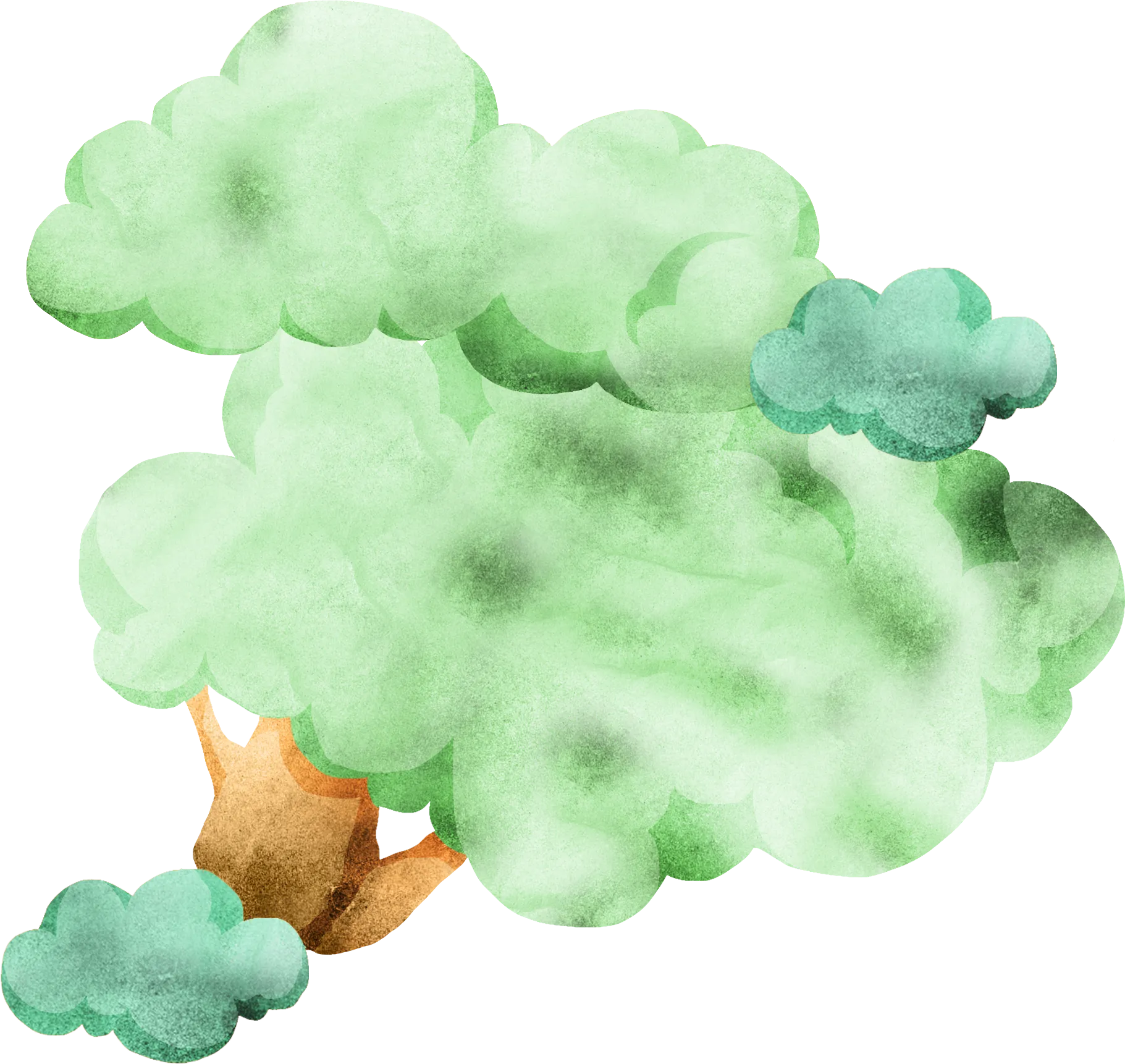 枝葉のイラスト