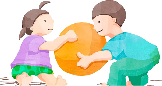子供達のイラスト